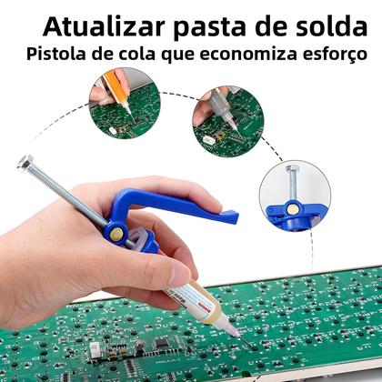 Imagem de Extrusora de Pasta de Solda com Óleo Verde - Impulsionadores de Soldagem e Haste de Cola UV