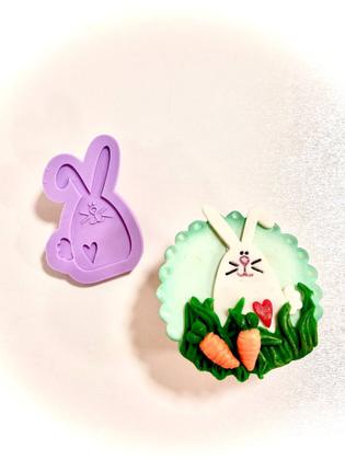 Imagem de F1224 molde de silicone páscoa coelho confeitaria biscuit