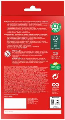 Imagem de Faber Castell Lápis De Cor Ecolápis 12 Cores + 3 Metálicas