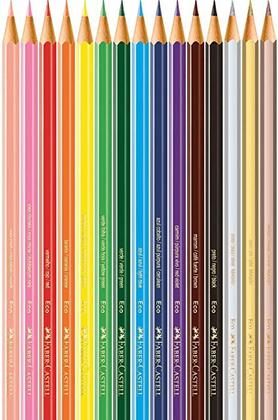 Imagem de Faber Castell Lápis De Cor Ecolápis 12 Cores + 3 Metálicas