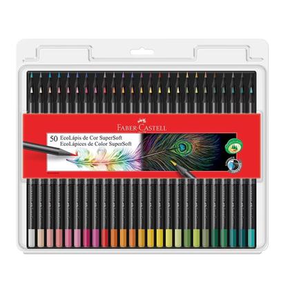 Imagem de Faber-Castell Lápis de Cor EcoLápis SuperSoft 50 Cores