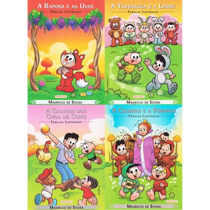 Imagem de Fábulas Ilustradas Com A Turma da Mônica Kit 14 Volumes