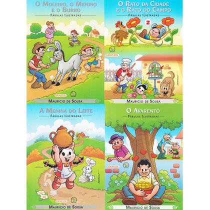 Imagem de Fábulas Ilustradas Com A Turma da Mônica Kit 14 Volumes