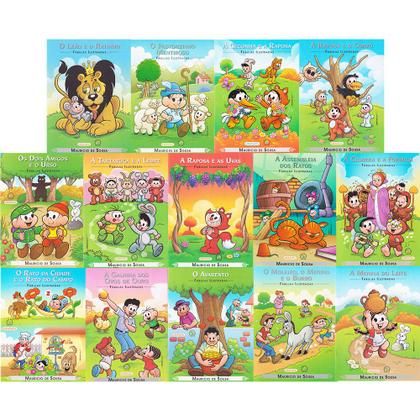 Imagem de Fábulas Ilustradas Com A Turma da Mônica Kit 14 Volumes