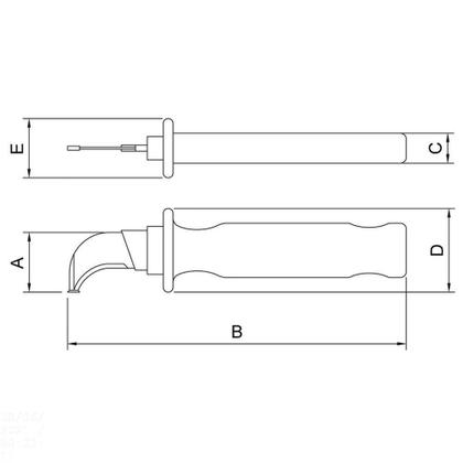 Imagem de Faca Curva Desencapadora Isolada Iec 60900 - 7'' Tramontina Pro Tramontina