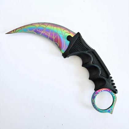 Imagem de Faca Curvada Spider Full Tang Com Bainha Luatek SLK-D87