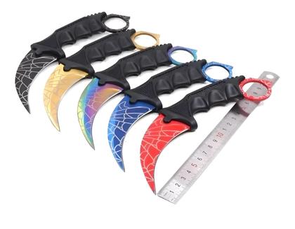 Imagem de Faca Curvada Spider Full Tang Com Bainha Luatek SLK-D87