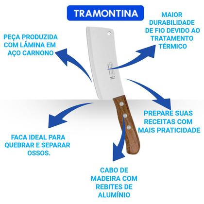 Imagem de Faca Cutelo Tramontina c/ Lâmina em Aço
