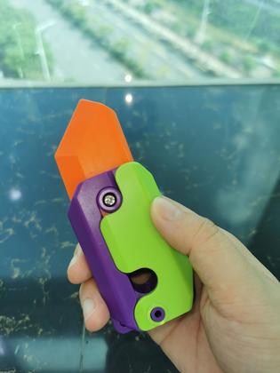Imagem de Faca de brinquedo Fidget RCROKS Carrot, plástico impresso em 3D, 2 peças