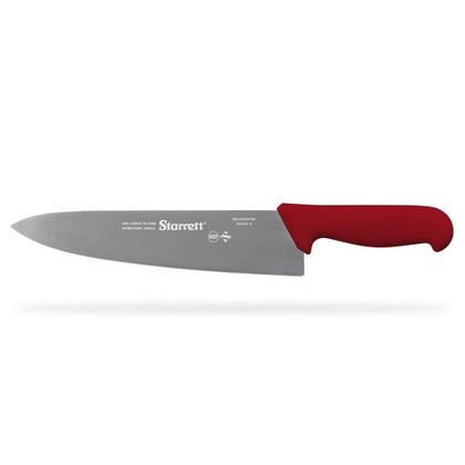Imagem de Faca de Carne P/ Refile de Mesa Lâmina Triangular Larga 10'' C/ Cabo Vermelho (BKR301-10) - Starrett