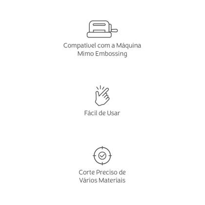 Imagem de Faca de Corte Mimo Embossing - Laços - 2 Pç