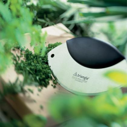 Imagem de Faca de corte triangular de uma mão, 17 cm, aço inoxidável, Alemanha