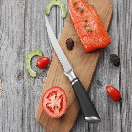 Imagem de Faca De Filé De Aço Inoxidável Com Cabo Antiderrapante, Faca De Cozinha Para Desossar E Cortar Carne