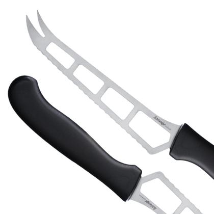 Imagem de Faca de queijo, lâmina de aço inoxidável perfurada triangular