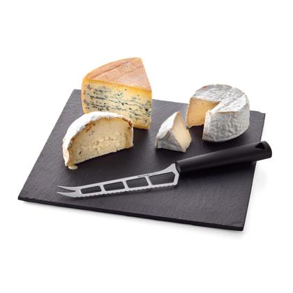 Imagem de Faca de queijo, lâmina de aço inoxidável perfurada triangular