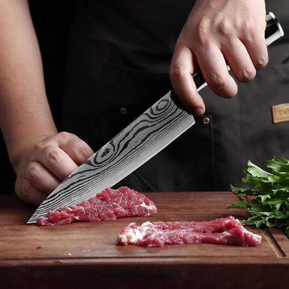 Imagem de Faca do Chefe - Preta 8 polegadas