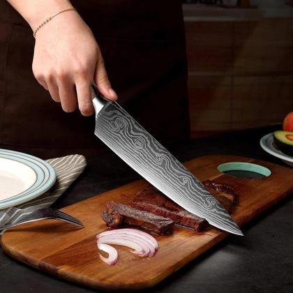 Imagem de Faca do Chefe - Preta 8 polegadas