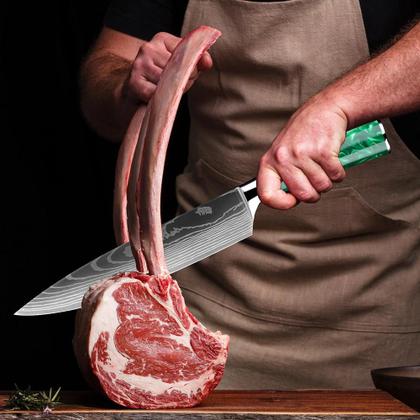 Imagem de Faca do Chefe - Verde 8 polegadas