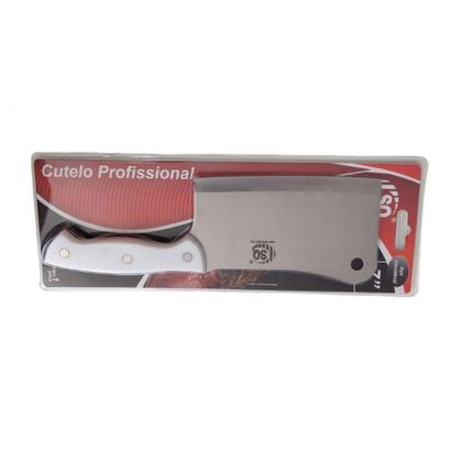 Imagem de Faca Facão Cutelo Açougueiro Cozinha Profissional Aço Inox 7 - Sq