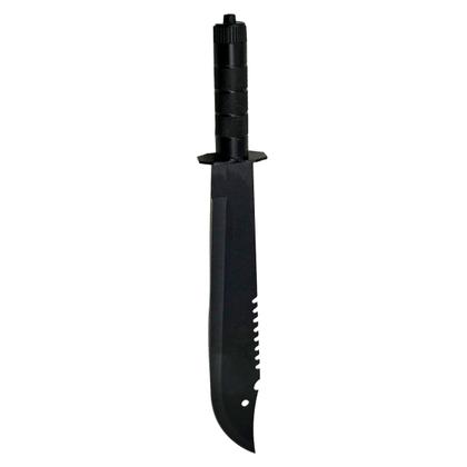 Imagem de Faca Facão Esportivo Preto Militar Inox 14'' Polegadas  - 697