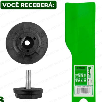 Faca Flange Parafuso P/ Cortador De Grama MC-40L KM-350 KM-400 SL