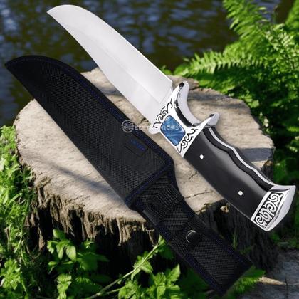 Imagem de Faca Full Tang com Lâmina de 17,5cm e Cabo Premium, Perfeita para Churrasco e Cozinha SLKA48
