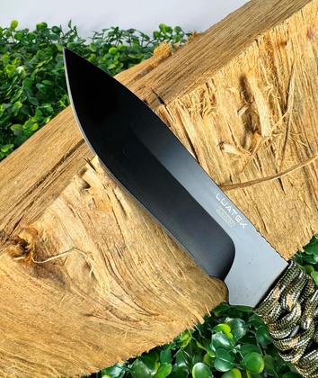 Imagem de Faca Lâmina Aço Inoxidável Cabo Trançado Com Bainha Luatek SLK-A264