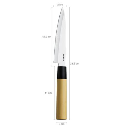 Imagem de Faca Multiuso 5 Polegadas Aço Inox Linha Samurai Brinox