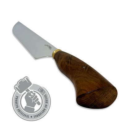 Imagem de Faca P/ Churrasco Rústica Aço Inox 2mm 10p Cabo De Madeira