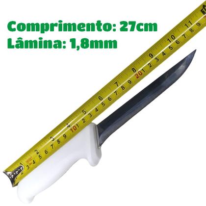 Imagem de Faca para Desossar em Aço Inox Profissional 6 Pol. Açougueiro Churrasco Cozinha