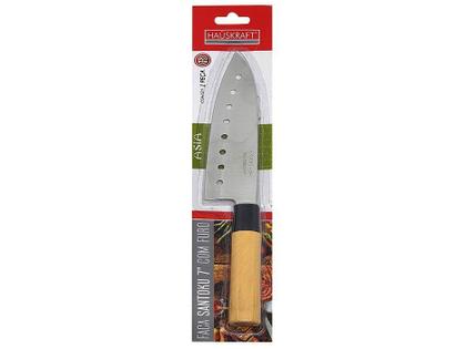 Imagem de Faca Para Sushi Santoku 7 Cozinha Japonesa Oriental Fch9017 Cor Marrom-claro