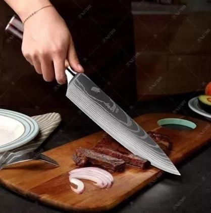 Imagem de Faca Profissional Chef De Cozinha 8 Polegadas Para Churrasco
