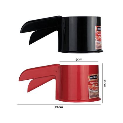 Imagem de Faça Tapiocas Uniformes e Sem Sujeira: Tapioqueira Manual com Alça Sortida Prática e Fácil de Usar