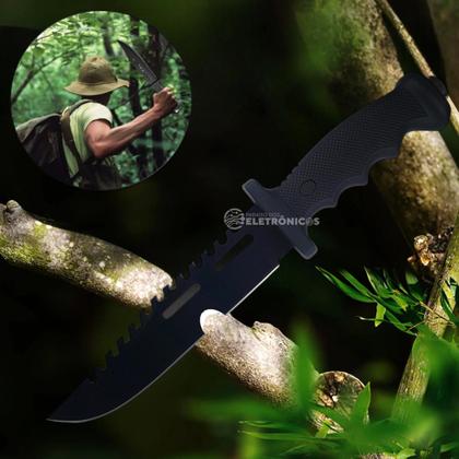 Imagem de Faca Tática com Lâmina Inox, Faca de Arremesso e Bainha XV3434