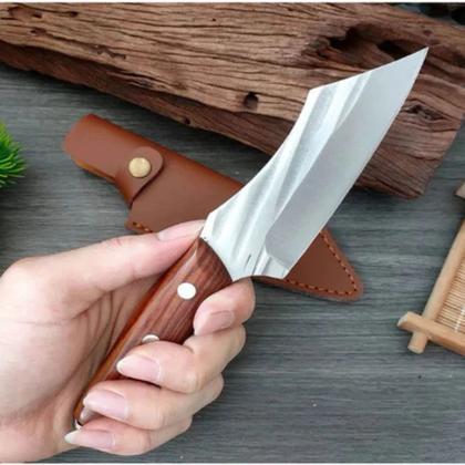 Imagem de Faca Tática Luatek Caça Slk-af30 Aço Cabo Madeira 22cm