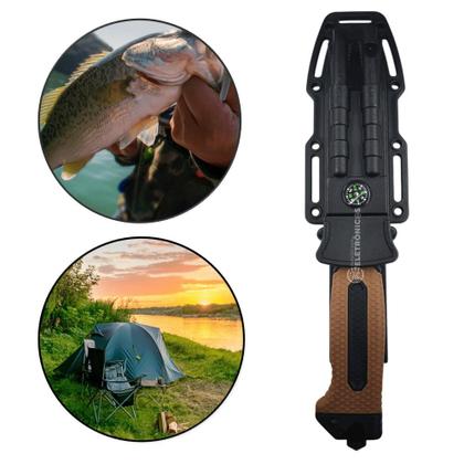 Imagem de Faca Tática Militar Ideal para Caça, Pesca e Emergências com Acessórios Inclusos SLKA233