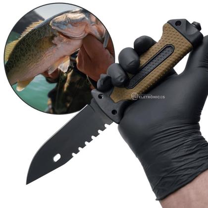 Imagem de Faca Tática Militar Ideal para Caça, Pesca e Emergências com Acessórios Inclusos SLKA233