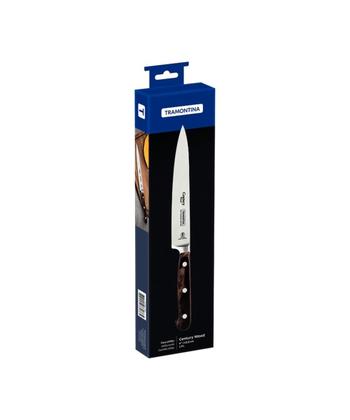 Imagem de Faca Utility Tramontina Century Wood em Inox e Cabo Castanho