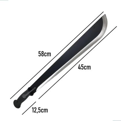 Imagem de Facão 58cm Aço 3,5mm com Cabo Emborrachado e Bainha com Suporte SKLK03