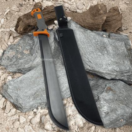 Imagem de Facão Lâmina de Aço Inoxidável e Cabo Antiderrapante para Maior Aderência SLKK38