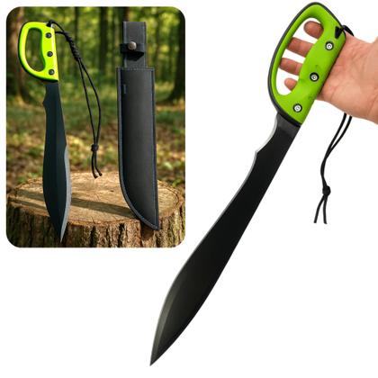 Imagem de Facão Machete 61cm com Lâmina 44cm Aço Inox e Bainha de Nylon Cabo Emborrachado SLKK52