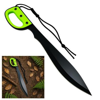 Imagem de Facão Machete 61cm com Lâmina 44cm Aço Inox e Bainha de Nylon Cabo Emborrachado SLKK52