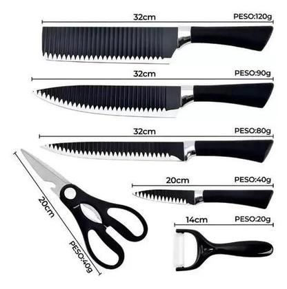 Imagem de Facas Em Inox Profissional Luxo Pra Churrasco Cozinha: Qualidade e Estilo em Cada Corte