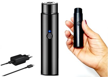 Imagem de Facial Trim Hair Black 1 Lâmina Shaver e Bateria Integrada e recarregador