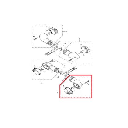 Imagem de Factor 125 Pisca Dianteiro Lado Esquerdo Yamaha Genuíno