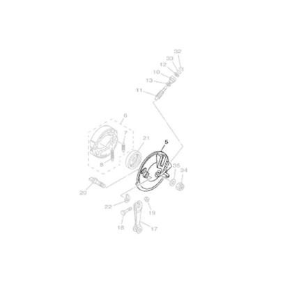 Imagem de Factor Ybr125E Espelho Do Freio Dianteiro Yamaha Genuíno