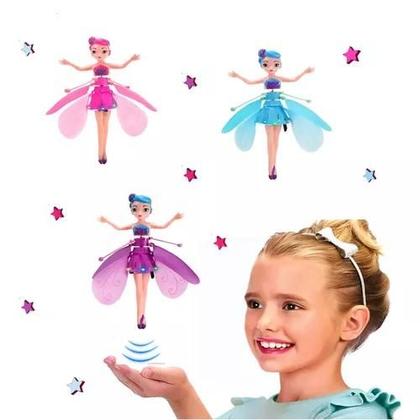 Imagem de Fada Madrinha Que Voa Brinquedo Boneca Voadora Mini Drone