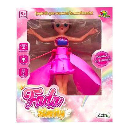 Imagem de Fada Starfly Voadora Com Sensor de Movimento e Luz Art Brink