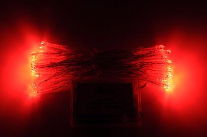 Imagem de Fairy Light String Karlling operado por bateria 40 LED vermelho