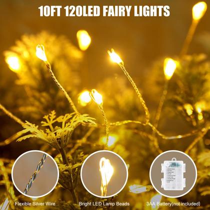 Imagem de Fairy Lights Brightown 20m 240LED com controle remoto, pacote com 2 unidades à prova d'água